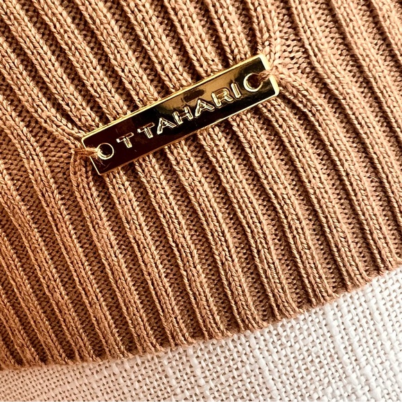 T Tahari Puff Short Sleeve Top Tan Size XS - Picture 11 of 14